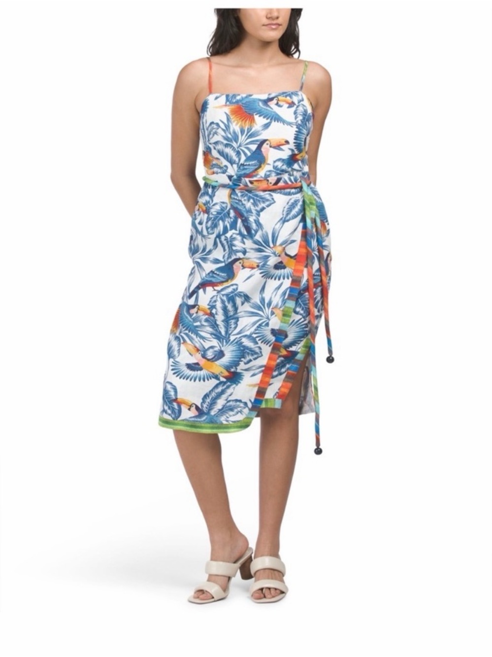 FARM Rio Tropical Toucan Wrap dress